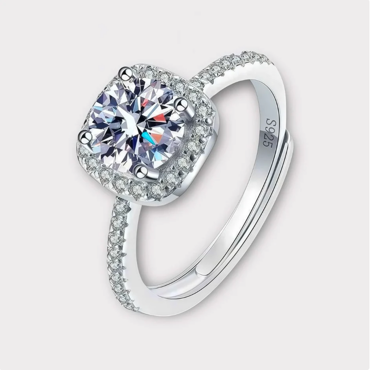 Square Halo Ring