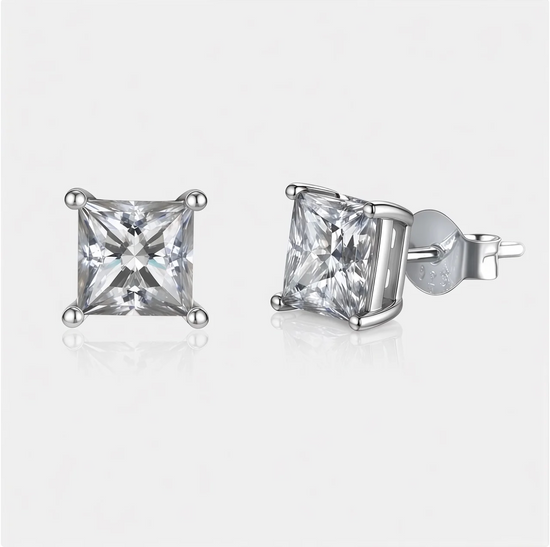 Princess Cut Earrings